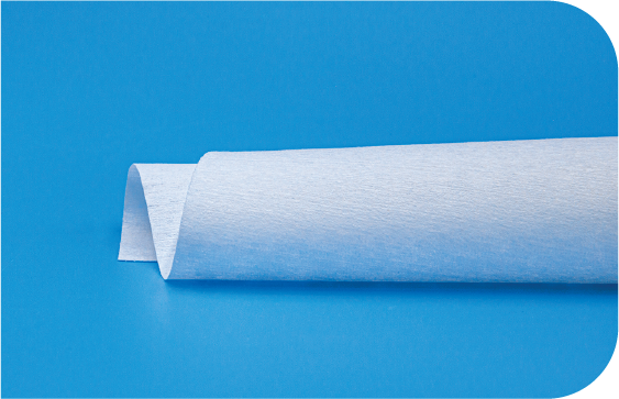 A second shot of a side view of nonwoven microfiber polyester cleanroom wipes with edge detail