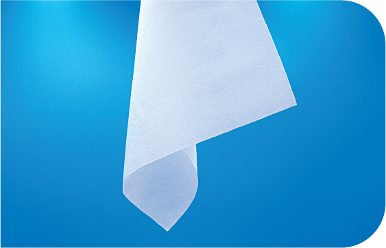 A folded view of Saturix nonwoven polyester cellulose cleanroom wipes