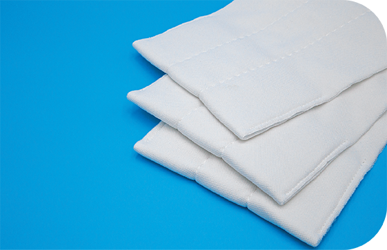 Optimized cleaning performance and efficiency with these lightweight disposable cleanroom mops.