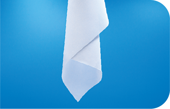 A folded view of Saturix knit polyester cleanroom wipes